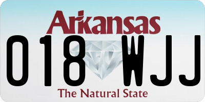 AR license plate 018WJJ