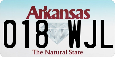 AR license plate 018WJL