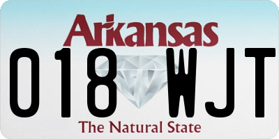 AR license plate 018WJT