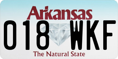 AR license plate 018WKF