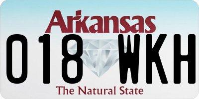 AR license plate 018WKH