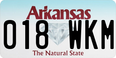AR license plate 018WKM