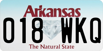 AR license plate 018WKQ