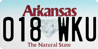 AR license plate 018WKU