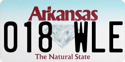 AR license plate 018WLE
