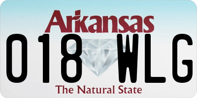 AR license plate 018WLG