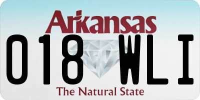 AR license plate 018WLI