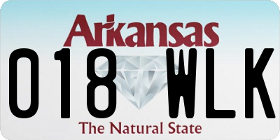 AR license plate 018WLK
