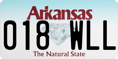 AR license plate 018WLL