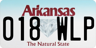 AR license plate 018WLP