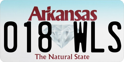 AR license plate 018WLS