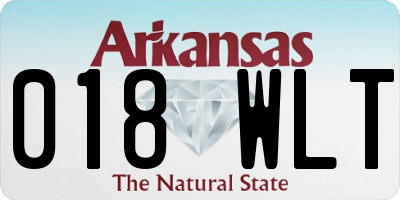 AR license plate 018WLT