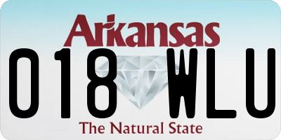 AR license plate 018WLU