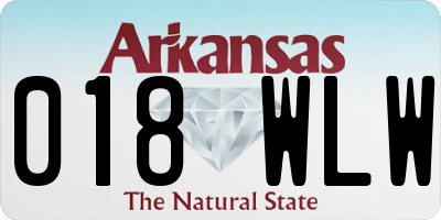 AR license plate 018WLW