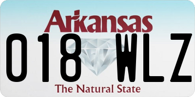 AR license plate 018WLZ