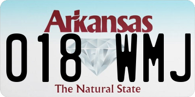 AR license plate 018WMJ