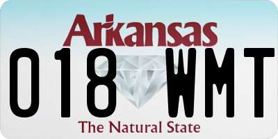 AR license plate 018WMT