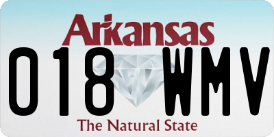 AR license plate 018WMV