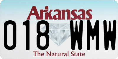 AR license plate 018WMW