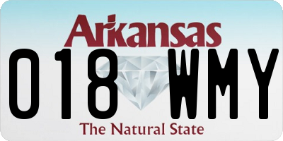 AR license plate 018WMY