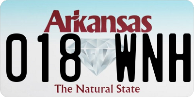 AR license plate 018WNH
