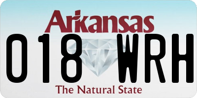 AR license plate 018WRH
