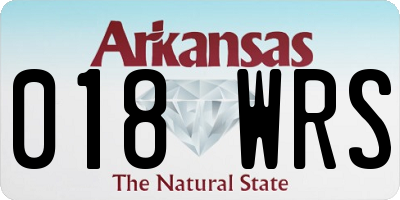 AR license plate 018WRS