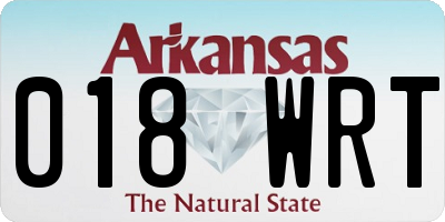 AR license plate 018WRT