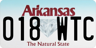 AR license plate 018WTC