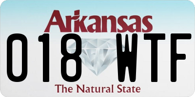 AR license plate 018WTF