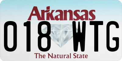 AR license plate 018WTG