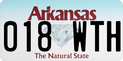 AR license plate 018WTH