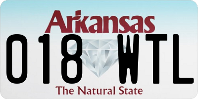 AR license plate 018WTL