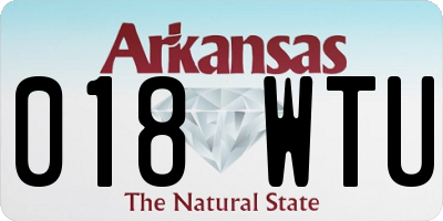 AR license plate 018WTU