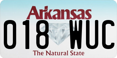 AR license plate 018WUC