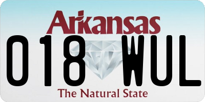 AR license plate 018WUL