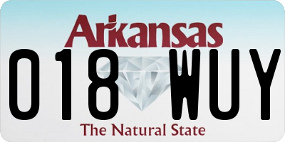 AR license plate 018WUY
