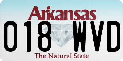 AR license plate 018WVD