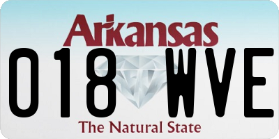 AR license plate 018WVE