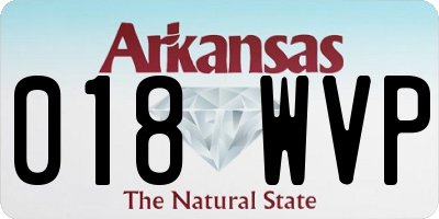 AR license plate 018WVP
