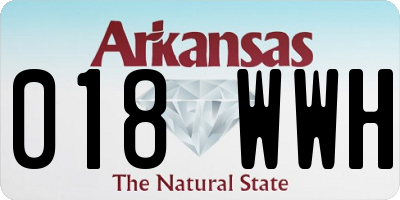 AR license plate 018WWH