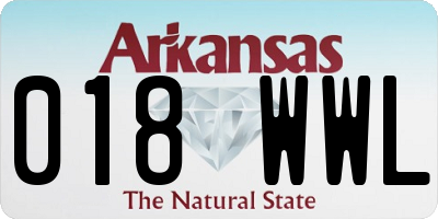 AR license plate 018WWL