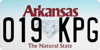 AR license plate 019KPG