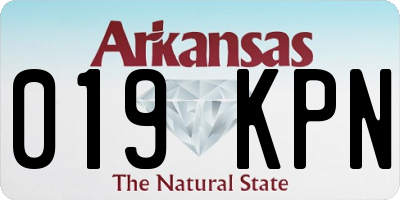 AR license plate 019KPN