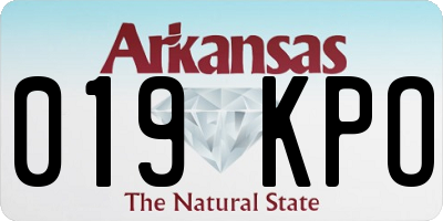 AR license plate 019KPO