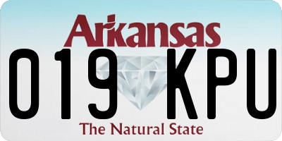 AR license plate 019KPU