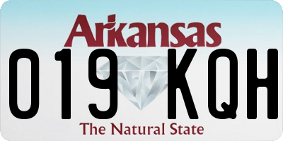 AR license plate 019KQH