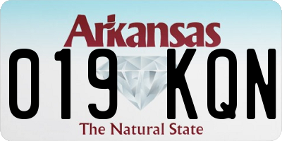 AR license plate 019KQN