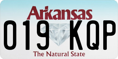 AR license plate 019KQP