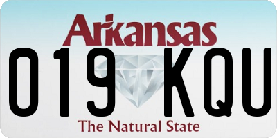 AR license plate 019KQU